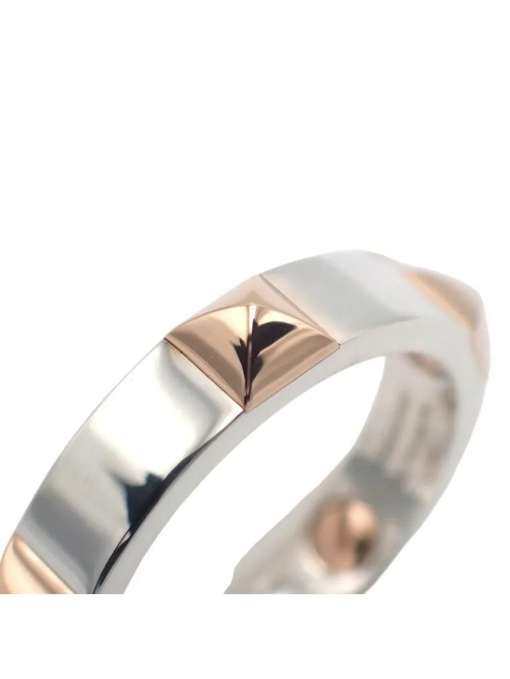 Hermes Crew Doe B Ring Included 18k Pink Gold 925 Sterling Silver